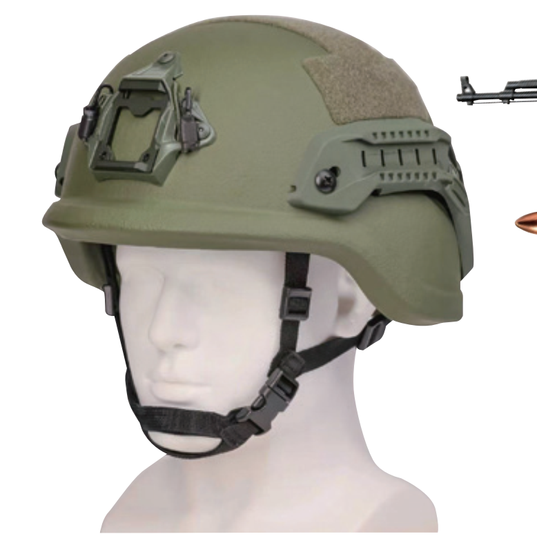 Against AK47 Level III PASGT Helmet